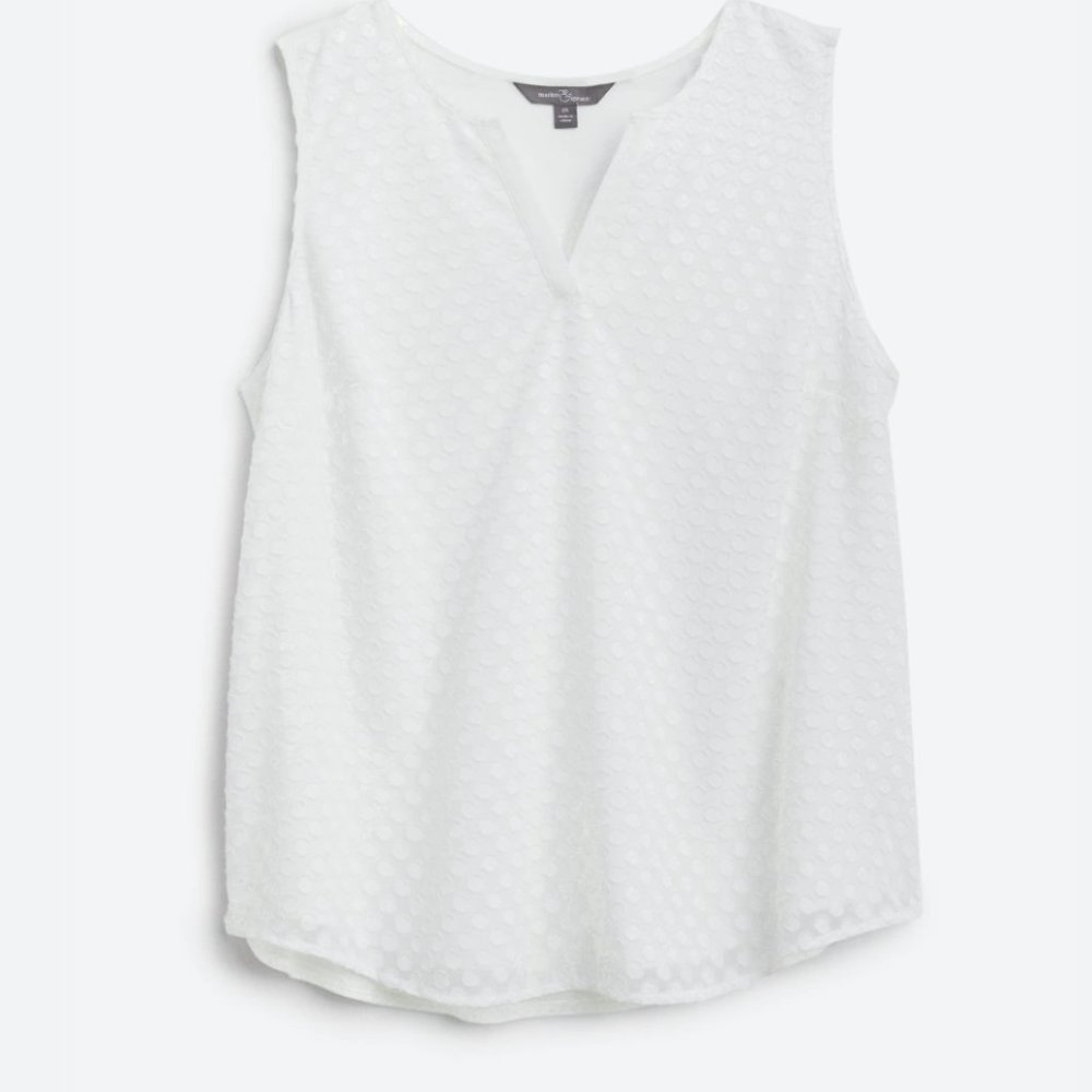Ezide Textured Mixed Material Top